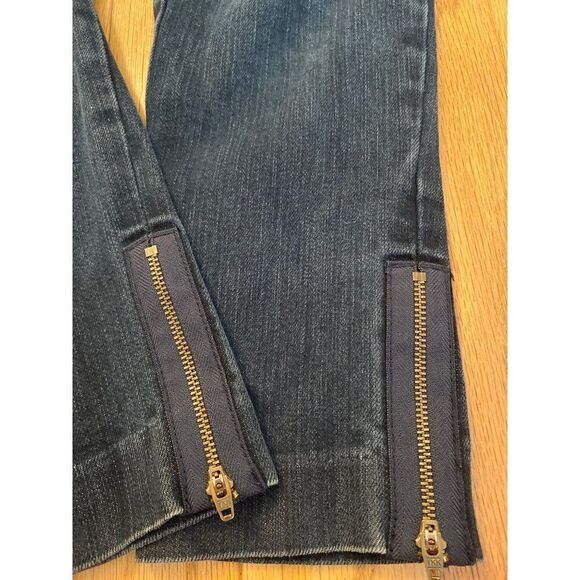 J. Crew, women's stretch city fit elastic waist cropped with bottom zip size 4 - Picture 2 of 10